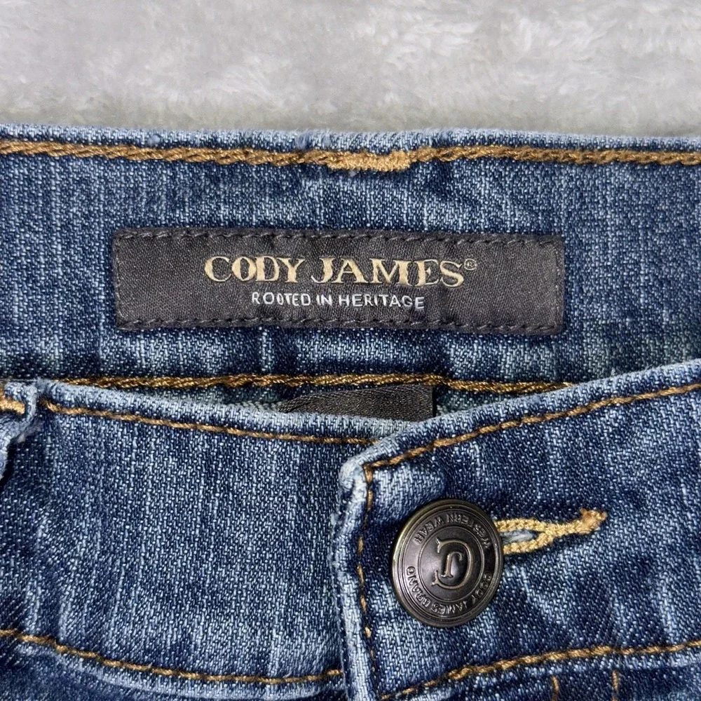 Cody James Relaxed Bootcut DUKE Jeans Men's 34x32 MedWash  Western Stretch